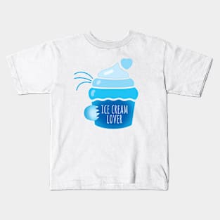 Ice Cream Lover. Funny Cat Kids T-Shirt